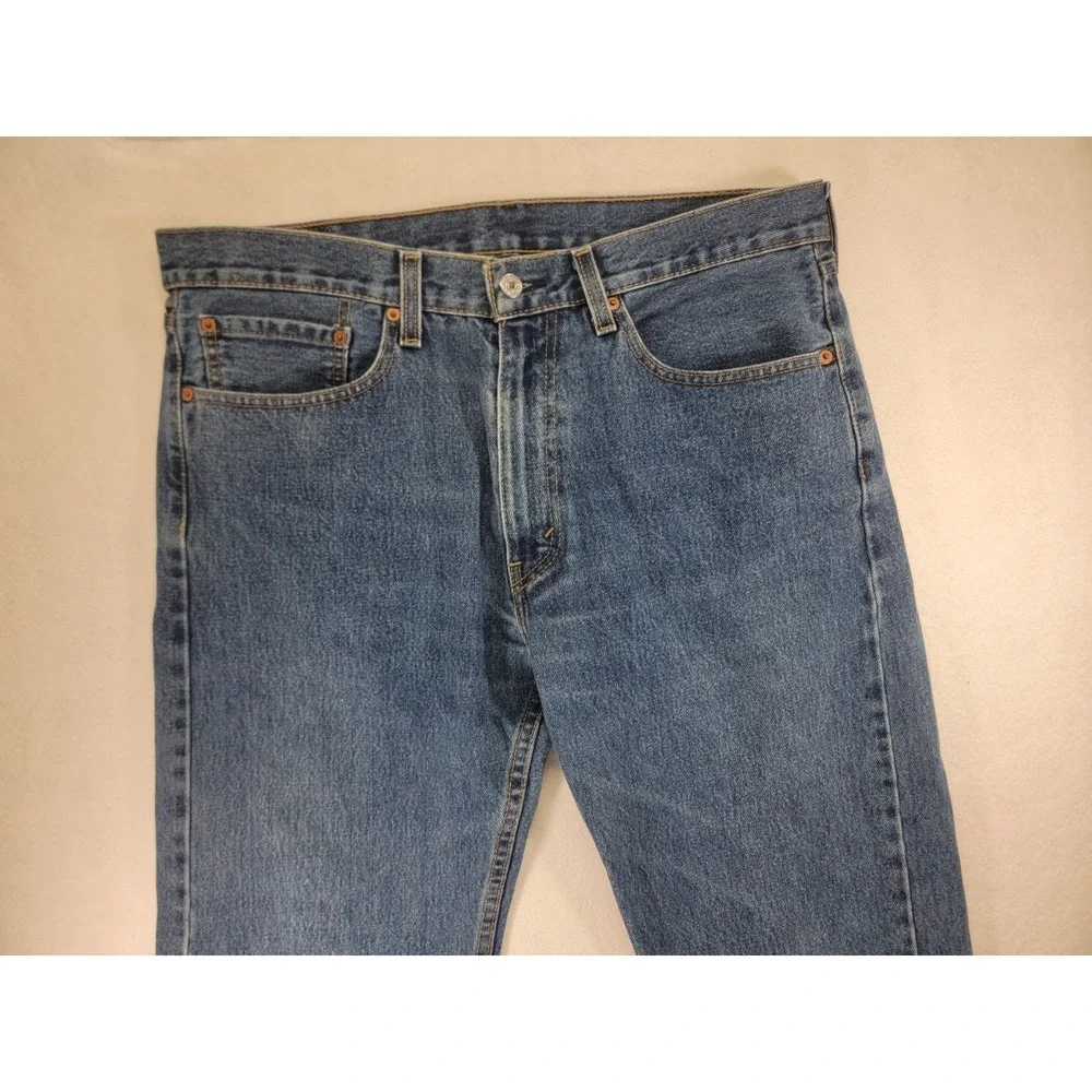 Levi's 505‎ jeans -Regular fit, Straight Leg  - Men's 36x30 medium wash READ